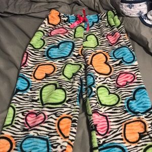 Fuzzy pajama pants